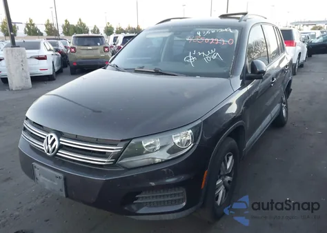 2016 Volkswagen Tiguan S из США, поврежденный, VIN WVGAV7AX6GW538022